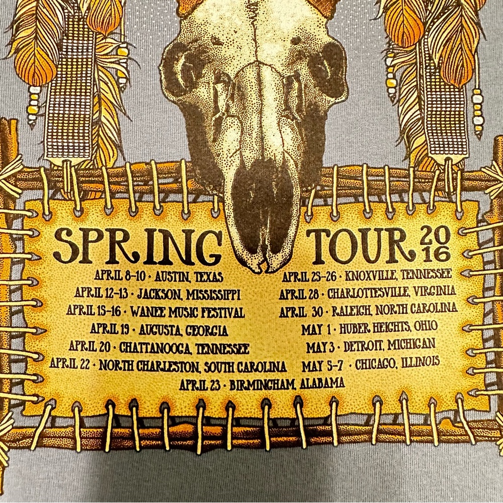Widespread Panic 2016 Tour Shirt